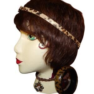 Grrreat Cheetah Mud Pie Hairband, Choker & Bangle Set